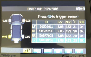 Senzori presiune originali bmw g30 g31 g11 g12 g01 g02 g05 g06 g14 g15 - imagine 3