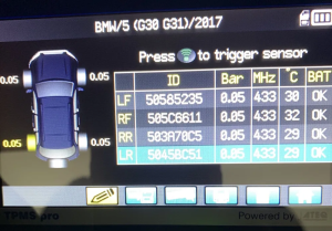 Senzori presiune originali bmw g30 g31 g11 g12 g01 g02 g05 g06 g14 g15 - imagine 4